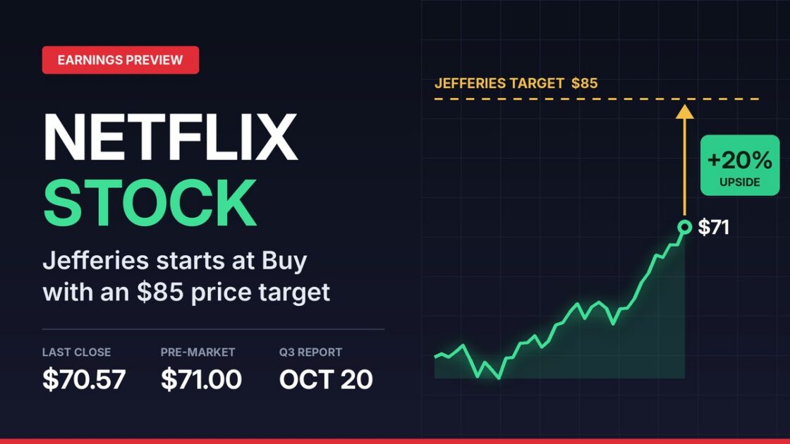Netflix Stock Draws $85 Jefferies Target With Q3 Earnings Five Days Away