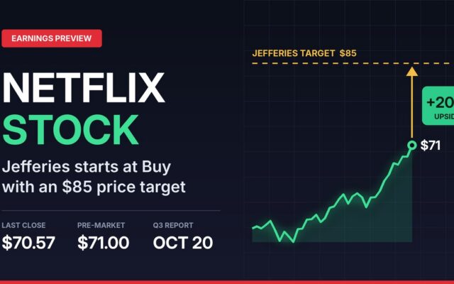 Netflix Stock Draws $85 Jefferies Target With Q3 Earnings Five Days Away