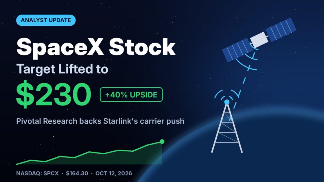 SpaceX Stock Holds Steady as Pivotal Lifts Target to $230 on Starlink Carrier Push